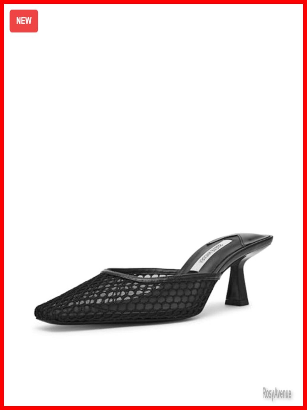 Steve Madden Alyse Pump Kitten Heel Square Toe Slip-On Formal Evening